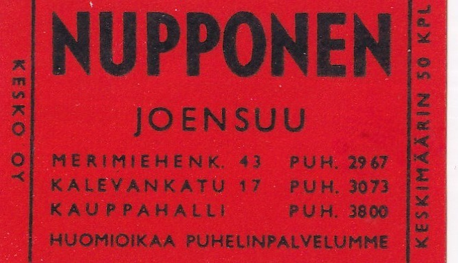 Joensuu, NUPPONEN    b517