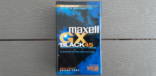 Maxell EC-45 GX Black VHS-C Videokamerakasetti