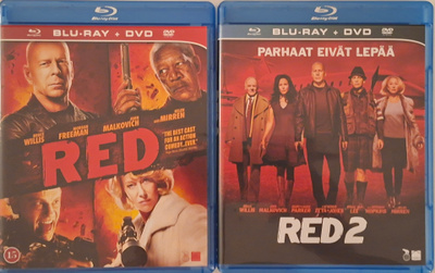 RED & RED 2 BLU-RAY + DVD (2 X 2 DISC)