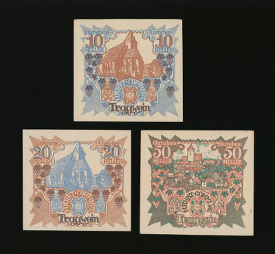 Itävalta 10, 20, 50, Heller, Tragwein 1920