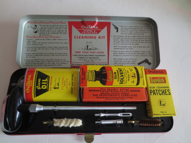 Revolverin 38 kaliberin  puhdistussetti