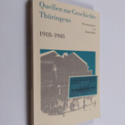 Quellen zur Geschichte Thuringens : 1918-1945 - pikkukuva 1