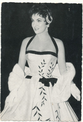 Filmitähti GINA LOLLOBRIGIDA - vanha kortti
