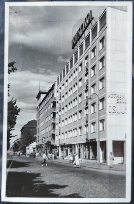 Kotka, mustavalkokortti v. 1959, kulkenut