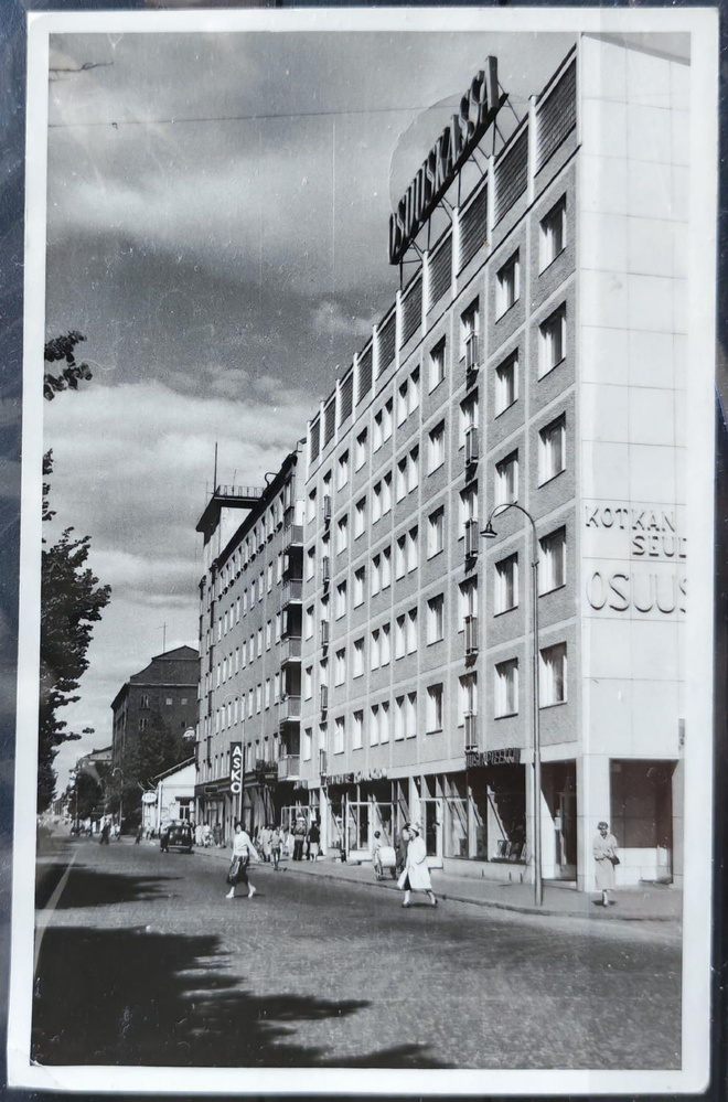 Kotka, mustavalkokortti v. 1959, kulkenut