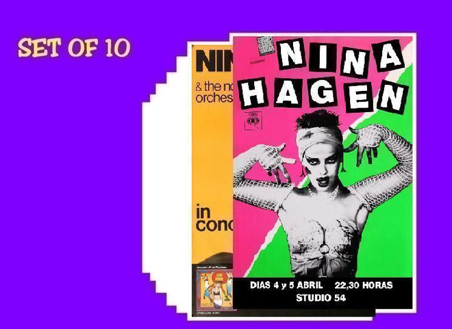 NINA HAGEN -- postikorttisetti  (Upea Lahja !!) #1
