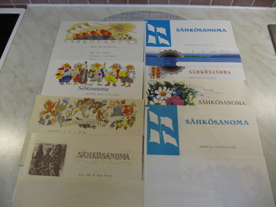 Sähkösanomia vanhoja 8 kpl.