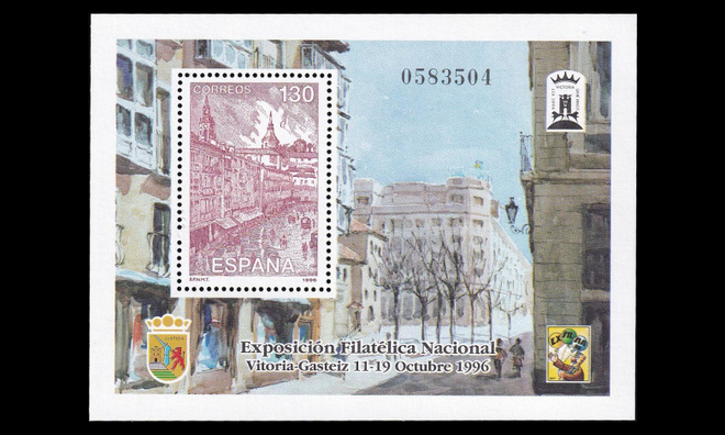 Espanja 3297BL66 ** Postimerkkinäyttely blokki (1996)