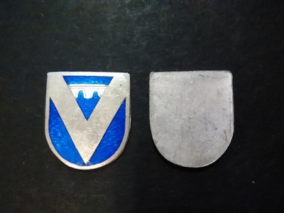 Vammala vaakuna hopea emali 12 x10 mm