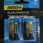 Alkaliparistot 9V 6LR61 "neppariparisto" 2kpl. - pikkukuva 1