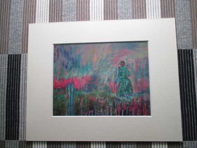 Solveig Sirén : "Katriina " 2010 pastelli kaunis taulu.