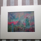 Solveig Sirén : "Katriina " 2010 pastelli kaunis taulu. - pikkukuva 1