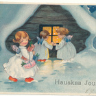 Pikkuenkeleitä - vanha kortti, kulk. 1930 - pikkukuva 1