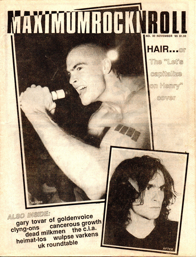 MAXIMUM ROCK'N'ROLL #30 (marraskuu 1985)