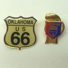 Oklahoma US 66 ja USA/ABF nyrkkeily pinssi - pikkukuva 2