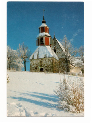 Janakkala: kirkko joulukortissa