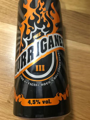 Hurriganes oluttölkki The Official Rock'n'Roll Lager Beer