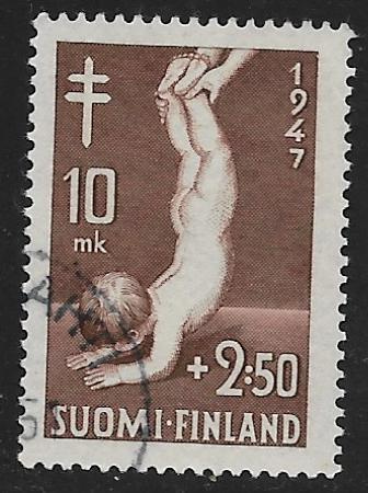 Tuberkuloosi 1947 10+2,50mk (LAPE 338) O