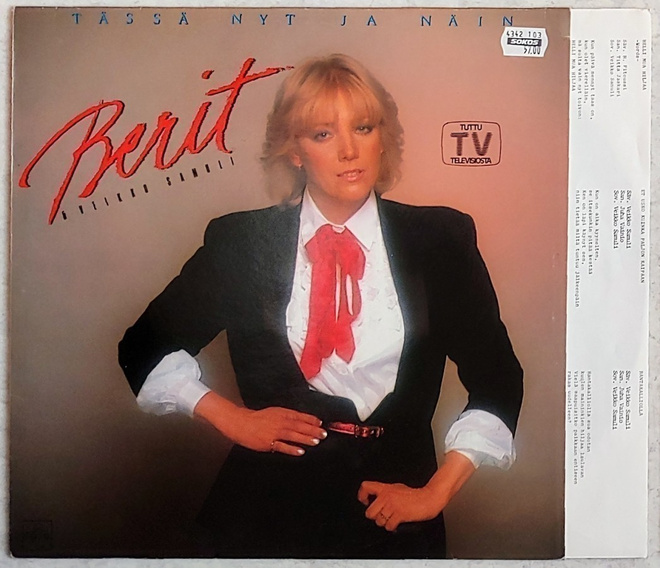 BERIT & VEIKKO SAMULI Tässä Nyt Ja Näin – LP 1983 +sisäpussi