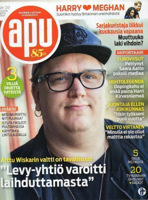 Apu n:o 20 2018 Euroviisut. Arttu. Ellen. Sarjamurhaaja.