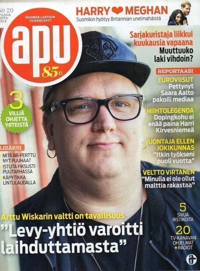 Apu n:o 20 2018 Euroviisut. Arttu. Ellen. Sarjamurhaaja.