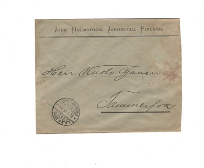 FIRMAKUORI JAKOBSTAD PIETARSAARI JOHN HOLMSTRÖM