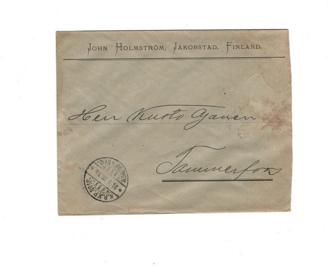 FIRMAKUORI JAKOBSTAD PIETARSAARI JOHN HOLMSTRÖM