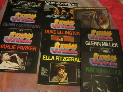Fitzgerald, Parker, Ellington, Goodman, Armstrong.. 9 lp