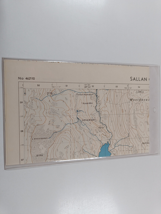 Topografinen kartta 1:20 000, N:o 462110 : Sallan Onkamo