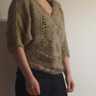 Pink Boutique beige väljä neule one size - pikkukuva 2