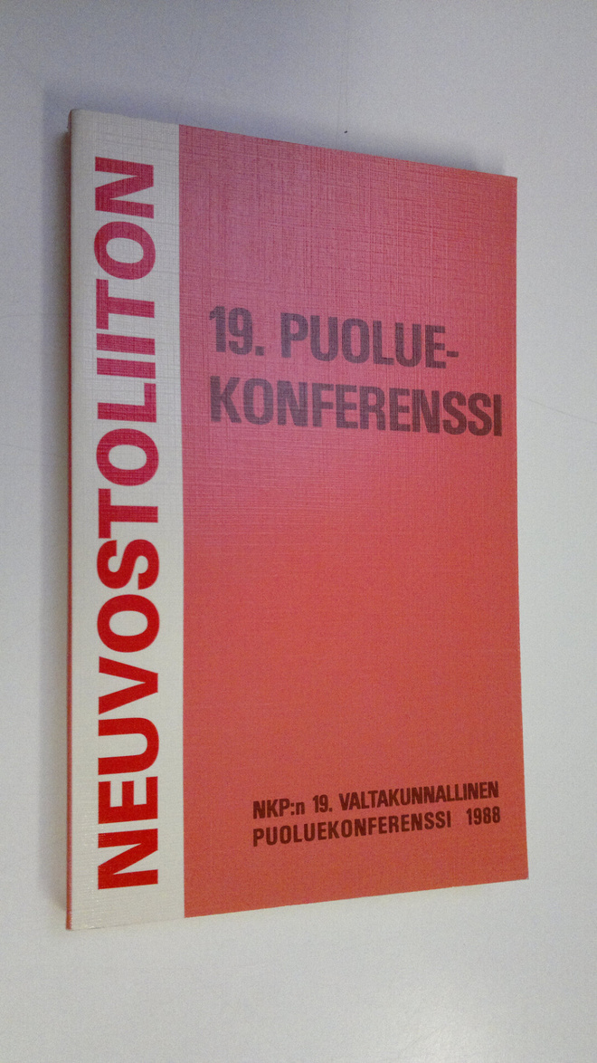 NPK:n 19. valtakunnallinen puoluekonferenssi 1988