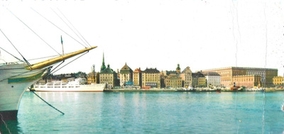 TUKHOLMA SKEPPSBRON KORTTI KULKENUT SUOMEEN 20.8.60 TUKHOLMA