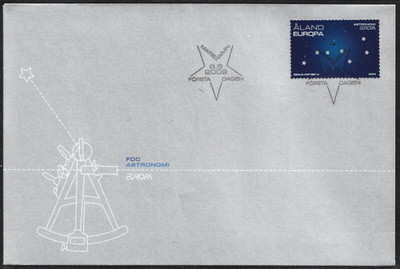 FDC Åland 2009  Eurooppa-merkki Tähtitiede  LaPe ÅL 307