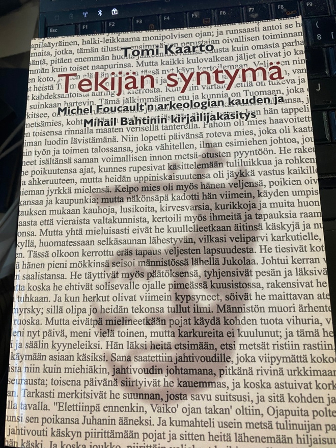 Tomi Kaarto: Tekijän syntymä - Foucault, Bahtin