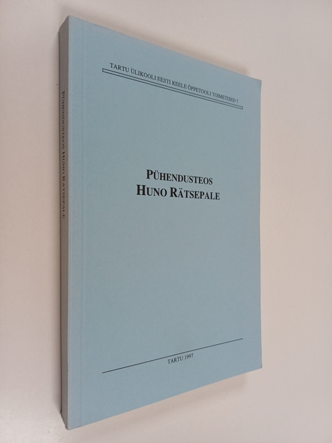 Mati Erelt : Puhendusteos Huno Rätsepale : 28.12.1997