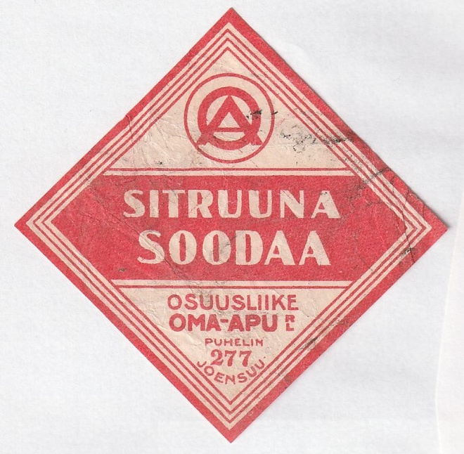 JUOMAETIKETTI - SITRUUNA SOODAA JOENSUU (K13-S127)