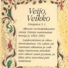 kortti ** Etunimi Lea Veikko Sakari Toni ym - eril. tammikuu - pikkukuva 2