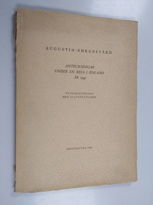 Augustin Ehrensvärd : Anteckningar under en resa i Finlan...