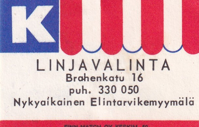 Linjavalinta ,Brahenkatu 16  . s55