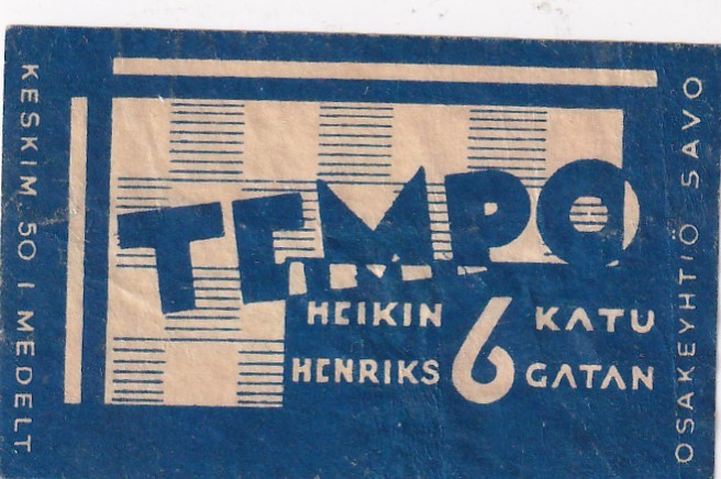 TEMPO , Heikinkatu 6 , Osakeyhtiö Savo 1/12