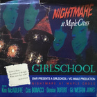 GIRLSCHOOL: Nightmare at Maple Cross LP. PROMO / WHITE LABEL - pikkukuva 1