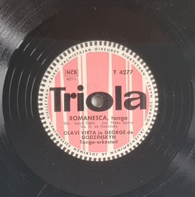Savikiekko 1956 - Olavi Virta - Triola T 4277
