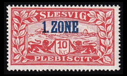 Slesvig 28 ** Maisema 1. Zone 10 Kr (1920)