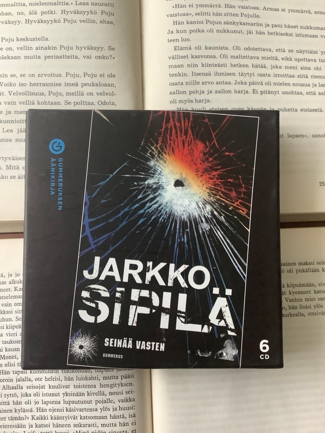 Jarkko Sipilä - Seinää vasten (äänikirja, CD)