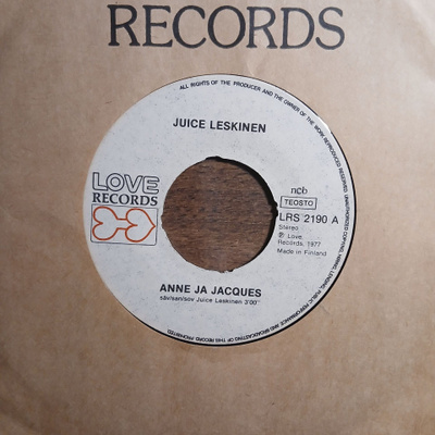 Juice Leskinen : Anne ja Jacgues / Pedro. 7" Single.