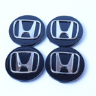 Honda vannekeskiöt – Kromi-musta – 69mm (4kpl sa - pikkukuva 1