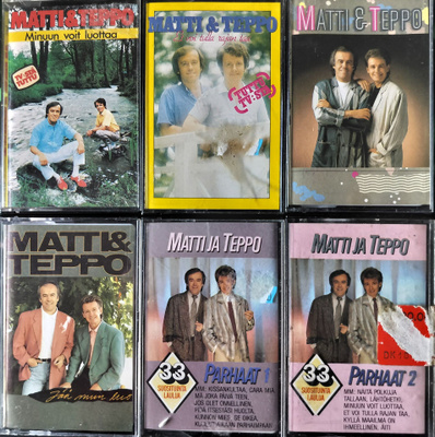 MATTI&TEPPO PARHAAT 1-2  ym. -6 Kasettia