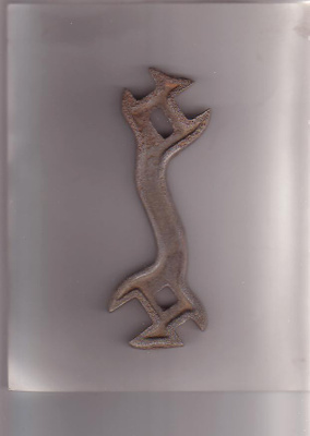 Kiinto-avain, vanha, H-D 9.1.1., pituus 188 mm.