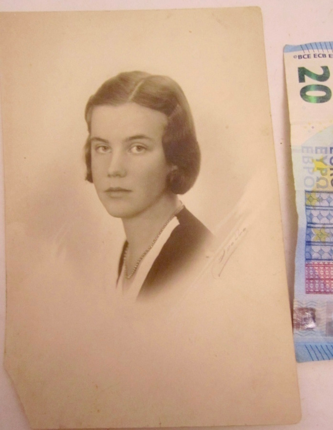 VANHA Valokuva Viulisti Anja Ignatius 1920-l