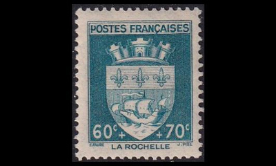 Ranska 565 ** Vaakuna 60C+70C (1942)